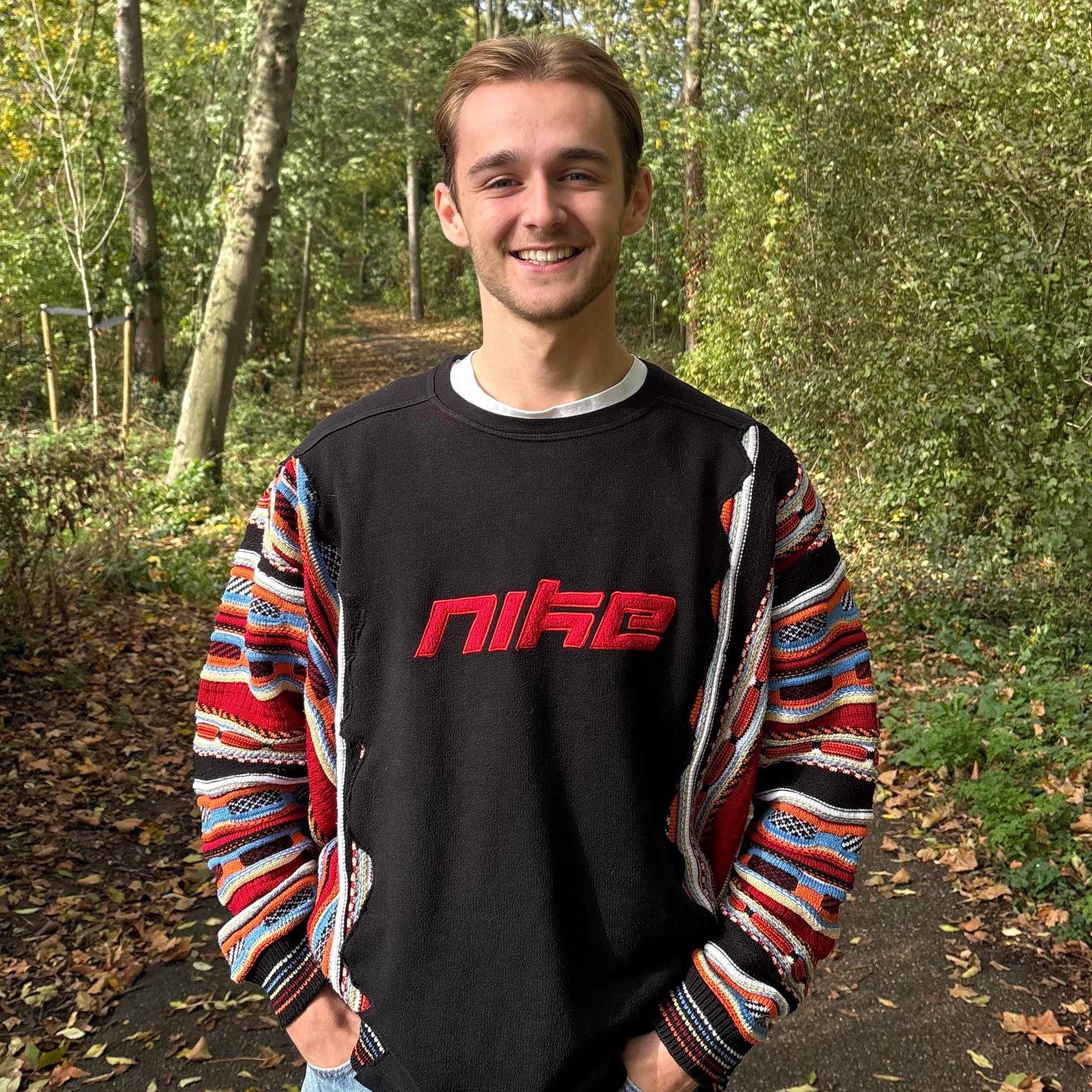 reworked vintage nike sweatshirt